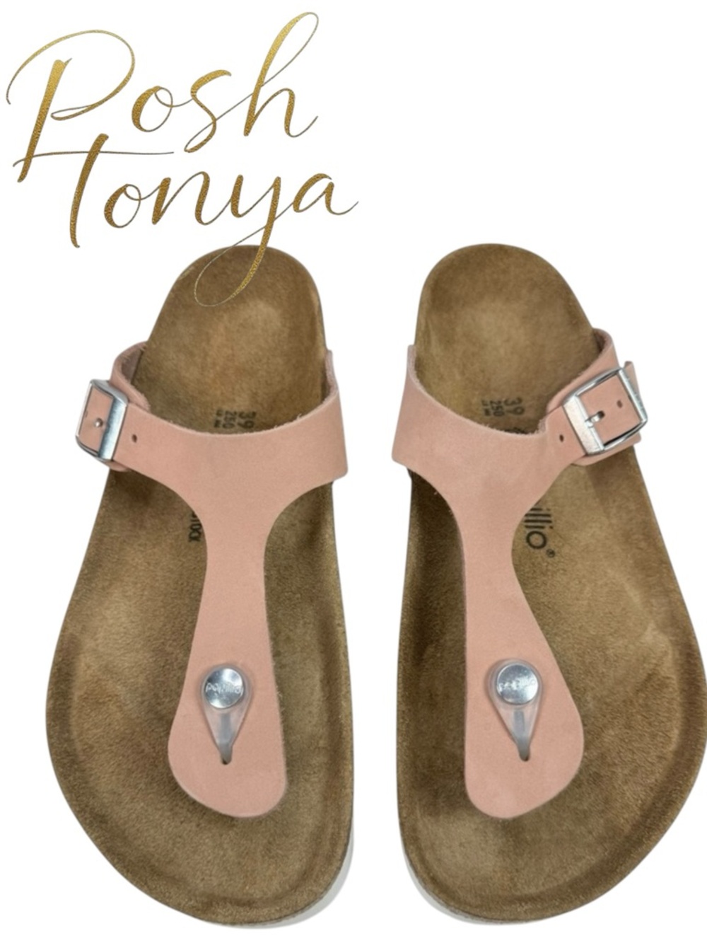 Birkenstock Gizeh Papillio Flex Platform Sandals Pink Nubuck Sz 39 Boho Coastal
